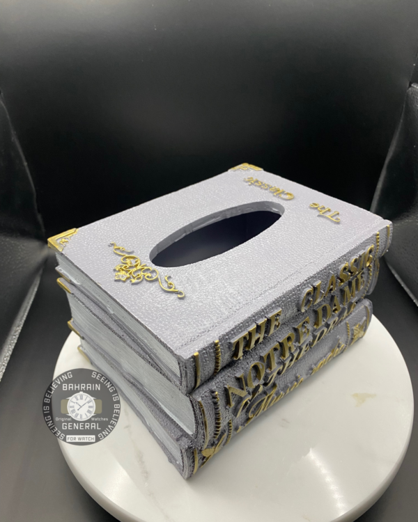 علبة مناديل على شكل كتب كلاسيكية - Image 3